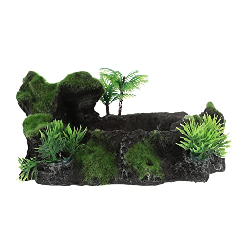 BESPORTBLE Dekorativer Reptilien Futternapf Resin Wasserschale Für Gecko Echse Schildkröte Und Andere Reptilien Naturstein-Design Umweltfreundliches Material Für Futter Und Wasser BESPORTBLE Dekorativer Reptilien Futternapf Resin Wasserschale Für Gecko Echse Schildkröte Und Andere Reptilien Naturstein-Design Umweltfreundliches Material Für Futter Und Wasser von BESPORTBLE
