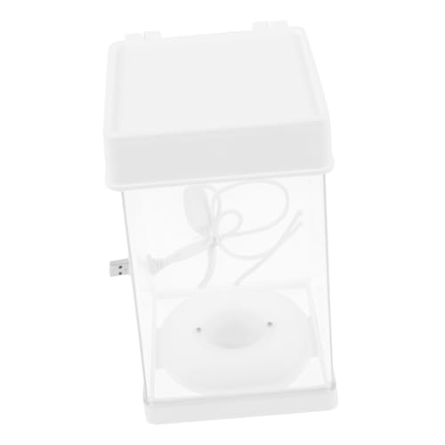 BESPORTBLE Dekoratives Tisch-Aquarium Mit Licht Aquarium Für Das Home Office Tragbarer Aquariumhalter Kunststoff-Aquarium Heimdekoration von BESPORTBLE