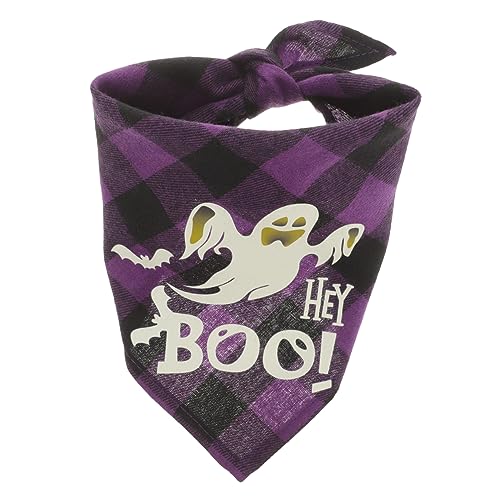BESPORTBLE Hunde-Halloween- Neon-leucht-Halstuch Für Haustiere Dreieckstuch Für Haustierpartys Hunde-Halstuch Herbst-hundezubehör von BESPORTBLE