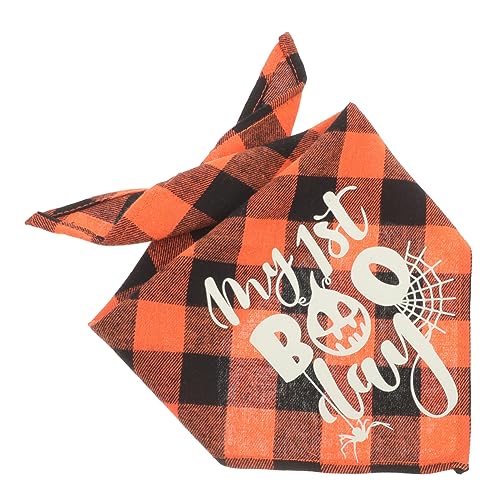 BESPORTBLE Halloween Haustier Bandana Mit Leucht-Effekt Verstellbares Halstuch Für Hunde Und Katzen Für Partys Und Besondere Anlässe My First Boo BESPORTBLE Halloween Haustier Bandana Mit Leucht-Effekt Verstellbares Halstuch Für Hunde Und Katzen Für Partys Und Besondere Anlässe My First Boo von BESPORTBLE
