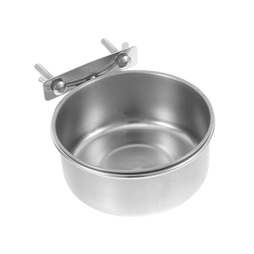 BESPORTBLE Edelstahl Futternapf für Vögel Mittel Kombinierter Futter Wassernapf mit Halterung Rostfrei Vielseitig Einsetzbar für Papageien Wellensittiche und Vogelkäfig Zubehör BESPORTBLE Edelstahl Futternapf für Vögel Mittel Kombinierter Futter Wassernapf mit Halterung Rostfrei Vielseitig Einsetzbar für Papageien Wellensittiche und Vogelkäfig Zubehör von BESPORTBLE
