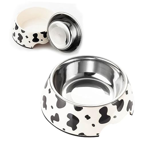 BESPORTBLE Haustierfutternapf Für Katzen Und Hunde Kleine Kuh-Design rutschfest Spülmaschinenfest Rostfrei Für Trockenfutter Und Wasser BESPORTBLE Haustierfutternapf Für Katzen Und Hunde Kleine Kuh-Design rutschfest Spülmaschinenfest Rostfrei Für Trockenfutter Und Wasser von BESPORTBLE
