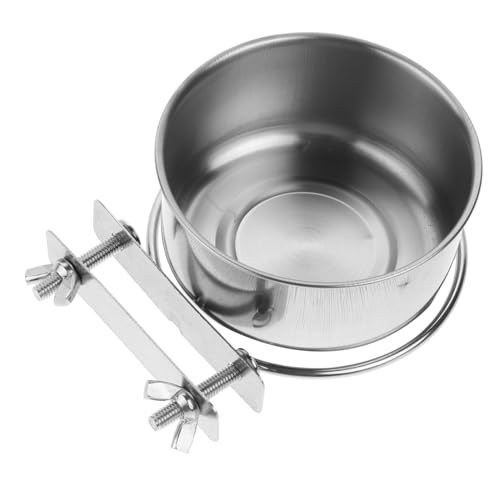 BESPORTBLE Erhöhter Hundenapf mit Doppel Schraubbefestigung Spülmaschinenfeste Futternäpfe für Kleine Hunde und Katzen Vielseitiger Futter und Wasserspender Stabiler Napfhalter für Käfig und von BESPORTBLE