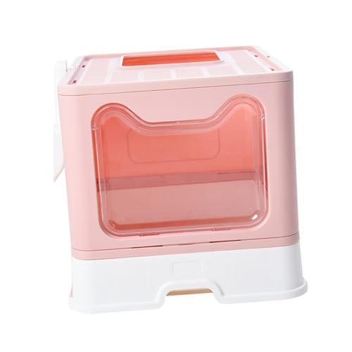 BESPORTBLE Faltbare Katzentoilette Kätzchentöpfchen Anti-Spritz Haustierbedarf Katzentoilette Easy Setup Clever Design von BESPORTBLE