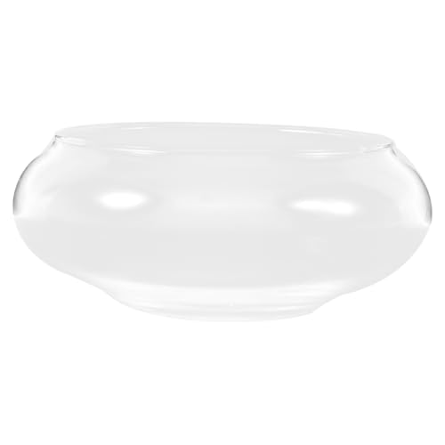 BESPORTBLE Mini Fisch Tank Elegante Glasschale Betta Fisch Aquarium Pflanze Terrarium Home Decor Zubehör von BESPORTBLE