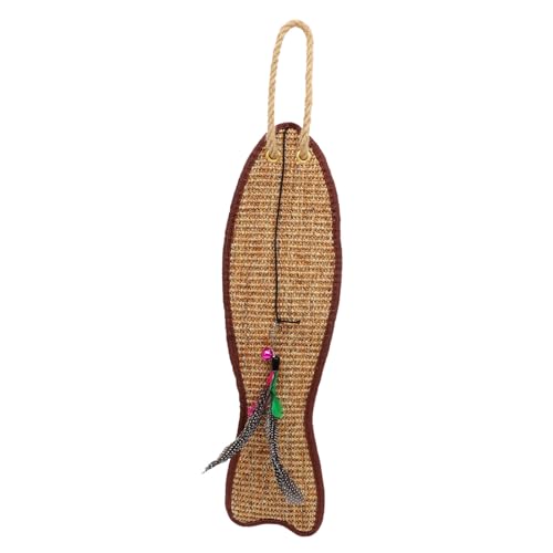 BESPORTBLE Fischförmige Kratzmatte aus Natürlichem Sisal Kratzfest und Verschleißbeständig Schützendes Kratzpad für Katzen Zufällige Farbe als Möbel und Sofaschutz Fördert BESPORTBLE Fischförmige Kratzmatte aus Natürlichem Sisal Kratzfest und Verschleißbeständig Schützendes Kratzpad für Katzen Zufällige Farbe als Möbel und Sofaschutz Fördert von BESPORTBLE