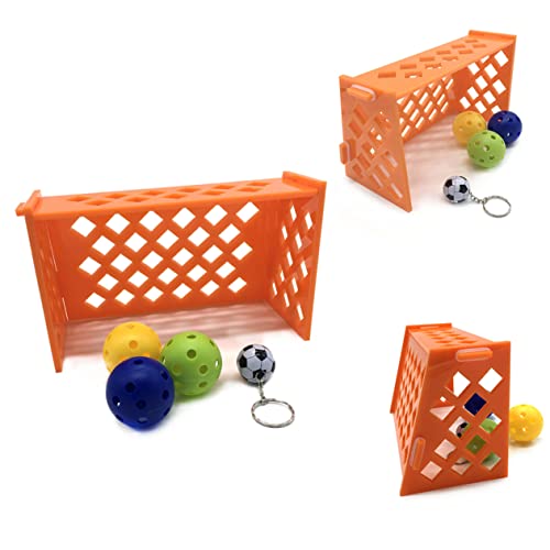 BESPORTBLE Vogel-Fußball-Spielzeug Papagei Trainingsfußball Aquarium Bildschirm Spielzeug in zufälliger Farbe Keramik Hütte Spielzeuge Papagei Fußballspielzeug Fußball für Vögel Schreibtisch von BESPORTBLE