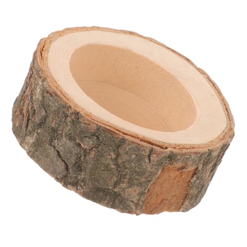 BESPORTBLE Holz Hamster Futternapf Mit Großem Volumen Und Kaubarelement Für Kleine Haustiere Einfach Zu Reinigen Für Hamster Kaninchen Und Eichhörnchen von BESPORTBLE