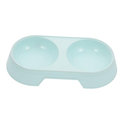 BESPORTBLE Dual Pet Fütterung Schüssel Set Hund Katze Haustiere Weizen Stroh Lebensmittel Wasser Schüssel Passenden Decor von BESPORTBLE