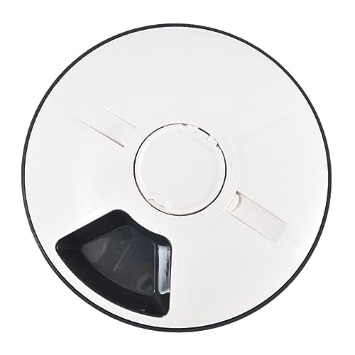 BESPORTBLE Futternapf für Haustiere Automatischer Futterspender für Katzen und Hunde Zeitgesteuert 6 Futterspender Material Grau/weiß von BESPORTBLE