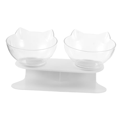 BESPORTBLE Erhöhter Pet Double Feeder Mit Abnehmbarem Nackenschutz Und Rutschfester Basis Transparente Futterstation Für Katzen Und Hunde Für Trocken Und Nassfutter BESPORTBLE Erhöhter Pet Double Feeder Mit Abnehmbarem Nackenschutz Und Rutschfester Basis Transparente Futterstation Für Katzen Und Hunde Für Trocken Und Nassfutter von BESPORTBLE