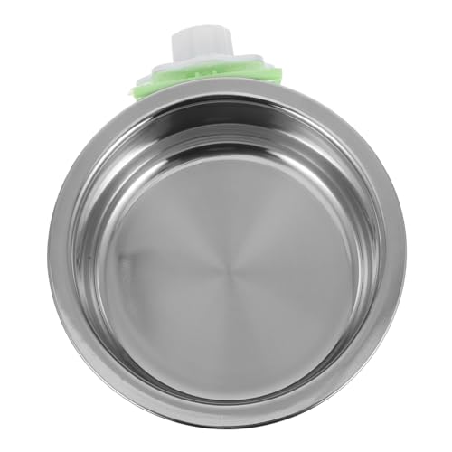 BESPORTBLE Futternapf Für Papageien Chinchilla-vogelkäfig Kleiderhakenzaun Ringverschlüsse Wasserspender Für Vögel Outdoor-Griff Klammerpapagei Halterung Vogelkäfig Birdie Abs Light Green von BESPORTBLE