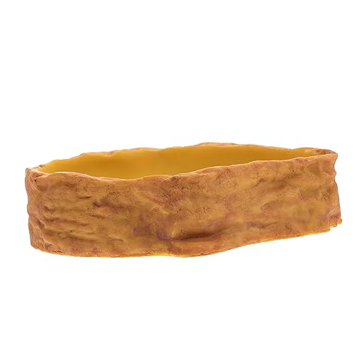 BESPORTBLE Rocks Pattern Reptile Feeding Bowl Umweltfreundlicher Wassernapf Für Schildkröten Eidechsen Und Andere Reptilien Für Futter Und Wasser Hochwertigem Gefertigt von BESPORTBLE
