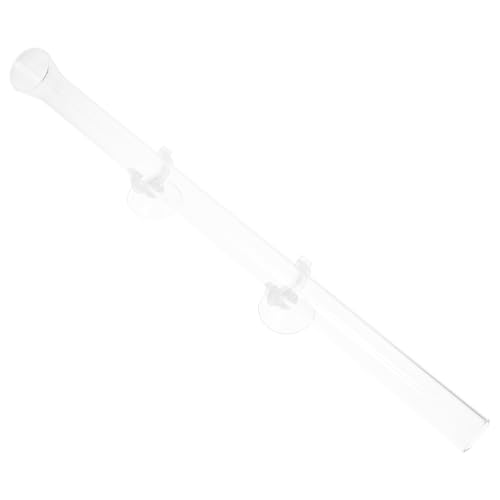 BESPORTBLE Acrylschale Für Fische Und Garnelen Für Aquarienfutterspender 2 cm Durchmesser X 37 cm Länge Verhindert Das Verschütten Von Futter Leicht Zu Reinigende Saugnäpfe Und Haken von BESPORTBLE