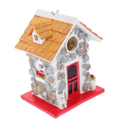 BESPORTBLE Vogelhaus Hängend Robuste Gartendekoration Wetterfestes Vogelhaus Aus Harz Für Garten Balkon Terrasse Attraktives Vogelbruthaus Für Kleine Vögel Naturnahe Deko BESPORTBLE Vogelhaus Hängend Robuste Gartendekoration Wetterfestes Vogelhaus Aus Harz Für Garten Balkon Terrasse Attraktives Vogelbruthaus Für Kleine Vögel Naturnahe Deko von BESPORTBLE