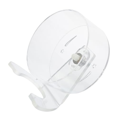 BESPORTBLE Geräuscharmes Hamsterrad mit Ständer Transparentes Laufrad für Kleine Haustiere Geräuschloser Spinner für Mäuse Rennmäuse und Kleintierkäfig Langlebig und von BESPORTBLE