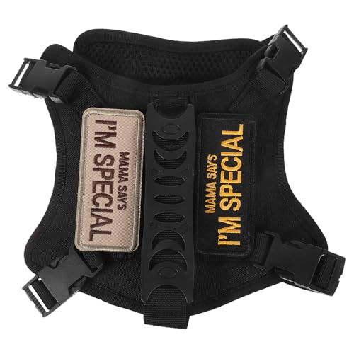 BESPORTBLE Geschirr und Leine für Katzen zum Spazierengehen – Taktisches Katzenwestengeschirr – Ausbruchsichere gepolsterte Hundewestenjacken zum Spazierengehen mit Haustieren für das Training, BESPORTBLE Geschirr und Leine für Katzen zum Spazierengehen – Taktisches Katzenwestengeschirr – Ausbruchsichere gepolsterte Hundewestenjacken zum Spazierengehen mit Haustieren für das Training, von BESPORTBLE