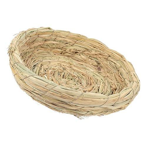 BESPORTBLE Gewebtes Vogelnest Aus Stroh Für Kleintiere Handgefertigter Nistkasten Für Vögel Und Haustiere Langlebig Dekorativ Und Komfortabel Für Kaninchen Und Vögel von BESPORTBLE