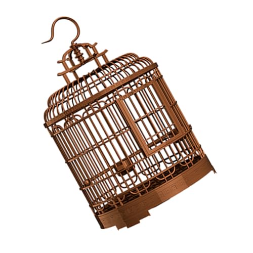 BESPORTBLE Großer Vintage Vogelkäfig Kunststoff Rund mit Haken Tragbarer Vogelträger für Papageien Wellensittiche und Perlvögel Leichter Flugvogelkasten für Zuhause und Outdoor BESPORTBLE Großer Vintage Vogelkäfig Kunststoff Rund mit Haken Tragbarer Vogelträger für Papageien Wellensittiche und Perlvögel Leichter Flugvogelkasten für Zuhause und Outdoor von BESPORTBLE