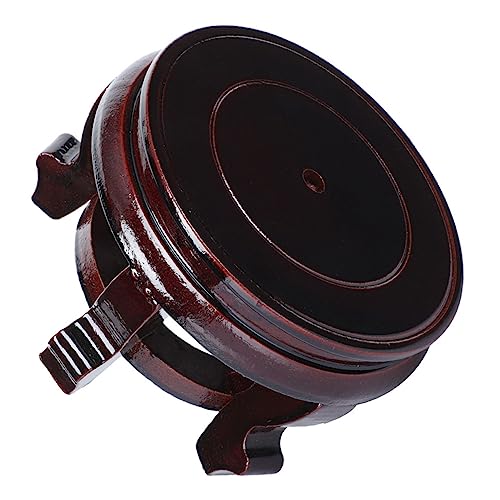 BESPORTBLE Grundhalterung aus Holz Statuenvase Terrarienglas Topfregal Bank Makramee für den einzug abstellregal Blumenvase Anzeige Displayhalter für den Boden Bastelbasis von BESPORTBLE