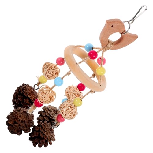BESPORTBLE Lustiges Papageienspielzeug Vogelkauspielzeug Hängendes Vogel-kiefernzapfenspielzeug Rattan Für Vögel Papageien-kiefernzapfen-futtersuchspielzeug BESPORTBLE Lustiges Papageienspielzeug Vogelkauspielzeug Hängendes Vogel-kiefernzapfenspielzeug Rattan Für Vögel Papageien-kiefernzapfen-futtersuchspielzeug von BESPORTBLE