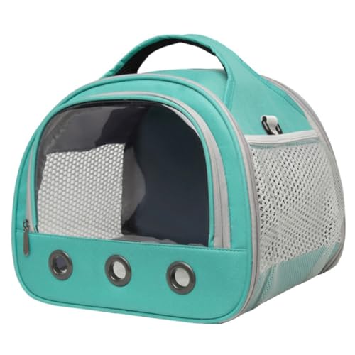 BESPORTBLE Portable Hamster Tragtasche Atmungsaktive Transporttasche Für Kleintiere Mit Klarsichtfenster Für Reisen Ausflüge Und Leicht Und Bequem Himmelblau von BESPORTBLE