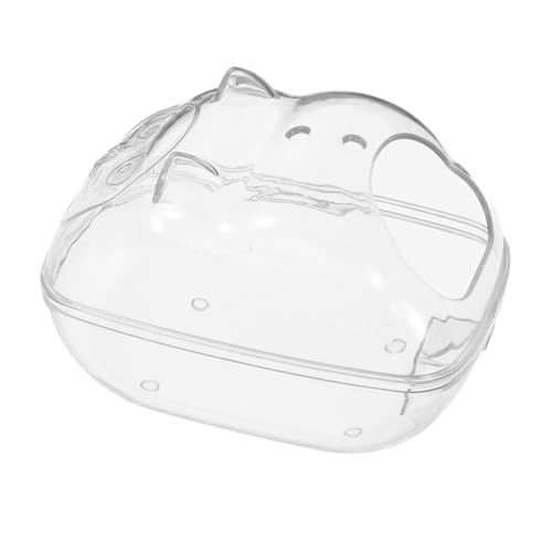 BESPORTBLE Hamster Badewanne Badezimmer Für Kleine Tiere Hamster Verstecken Chinchilla-Sand Hamsterbadewanne Sandbad Für Hamster Rosa Sandbadhamster Hamster Sandkasten Transparent Abs von BESPORTBLE