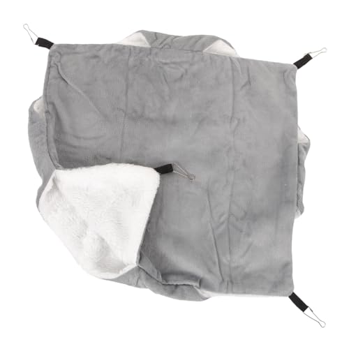 BESPORTBLE Kuschelige Hamsterhängematte Für Kleintiere Bequeme Doppellagige Hängematte Für Hamster Ratten Und Meerschweinchen Für Jahreszeiten Kristallgrau BESPORTBLE Kuschelige Hamsterhängematte Für Kleintiere Bequeme Doppellagige Hängematte Für Hamster Ratten Und Meerschweinchen Für Jahreszeiten Kristallgrau von BESPORTBLE