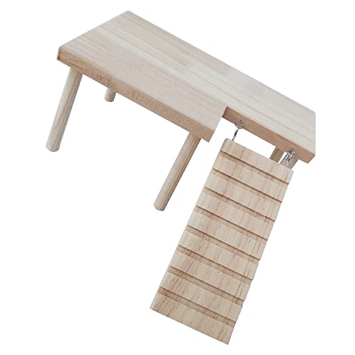 BESPORTBLE Hamsterspielzeug Aus Holz Mit Leiter Kletterspielzeug Für Kleintiere Rattenbedarf von BESPORTBLE