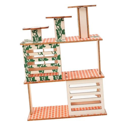 BESPORTBLE Hamster Klettergerüst Vogelkäfig Hamstervilla Hühnerstall Mäuse Hundespielzeug Rattenhaus Matte Hamsterkäfig Hütte Hasengehege Kaninchennest Draußen Beige Holz BESPORTBLE Hamster Klettergerüst Vogelkäfig Hamstervilla Hühnerstall Mäuse Hundespielzeug Rattenhaus Matte Hamsterkäfig Hütte Hasengehege Kaninchennest Draußen Beige Holz von BESPORTBLE