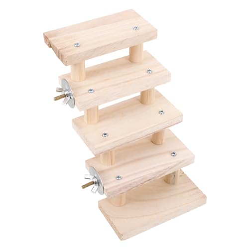 BESPORTBLE Hamster-Kletterleiter Hamster Spielzeug hamsterspielzeug Kleintier-Kletterspielzeug Igelleiter spielzeuge stehleiter Leiterspielzeug aus Holz Hamster Holzleiter Papagei Chinchilla von BESPORTBLE