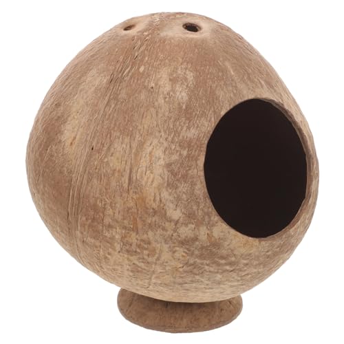 BESPORTBLE Hamster Kokosnuss Schalen Nest spaß The Pleasure Toy Kokosnusshaus für Kleintiere aus Kokosnussschalen Hamsterkäfig Hamsterhaus klein Mini der Spielzeuge Meerschweinchen von BESPORTBLE