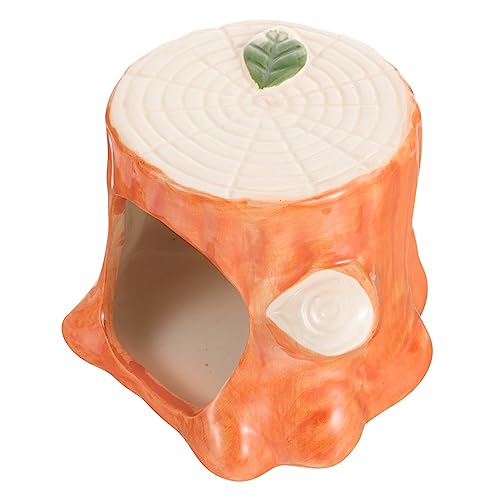 BESPORTBLE Keramik Hamster Hideout Stumpf Form Nest Pet Spielhaus Dekorative Hütte Kühlung Hamsterhaus BESPORTBLE Keramik Hamster Hideout Stumpf Form Nest Pet Spielhaus Dekorative Hütte Kühlung Hamsterhaus von BESPORTBLE