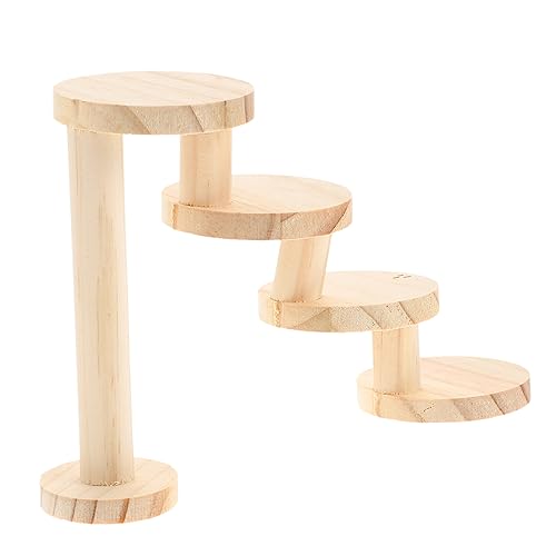 BESPORTBLE Dekorative Holzleiter Für Hamster Vierlagige Kletterleiter Natürlichem Kiefernholz Spielzeug Für Kleintiere Und Klettern von BESPORTBLE
