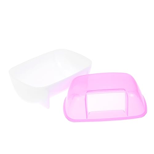 BESPORTBLE Haustier-badesand-Set Chinchilla-Hamster-sandbadehaus Mit Kunststoffbehälter 500 G Sandpackung von BESPORTBLE