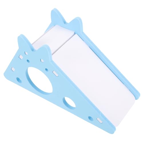 BESPORTBLE Hamster Spielhaus Mit Rutsche Und Leiter Versteckhaus Für Hamster Kleintier-Spielzeug Gemütlicher Schlafplatz Für Haustiere Variante Mit Blauer Rutsche von BESPORTBLE