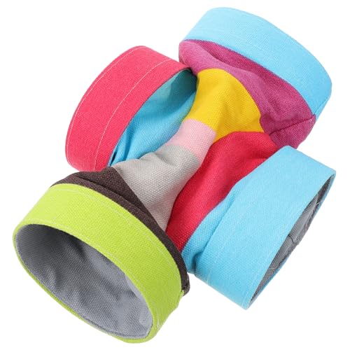 BESPORTBLE Kuscheltunnel Für Hamster Bunter Faltbarer Spieltunnel Für Kleintiere Als Versteck Und Spielzeug Fördert Die Gesundheit Wohlbefinden Ihrer Haustiere von BESPORTBLE