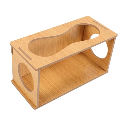 BESPORTBLE Holz Hamsterhaus Mit Tunnel Robustes Versteck Für Kleintiere Für Hamster Und Meerschweinchen Bietet Sicheren Rückzugsort Und Spielmöglichkeiten Langlebig Und Atmungsaktiv von BESPORTBLE