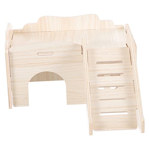 BESPORTBLE Hamsterbett aus Holz Nest Frettchen biegbar Heu Auto Hamster hamsterspielzeug Hamster Käfigzubehör Hamster Versteck Zwerghamsterkäfig Hamsterspielplatz Massivholz von BESPORTBLE
