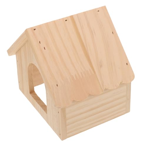 BESPORTBLE Zartes Hamsterversteck Aus Holz Rattenversteck Meerschweinchen-holzhütte Lustiges Spielhaus für Kleintiere von BESPORTBLE