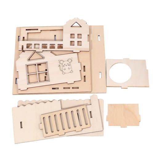 BESPORTBLE Unverzichtbar Hamsterhaus Aus Holz Doppelstöckige Villa Mit Leiter Und Kauspielzeug BESPORTBLE Unverzichtbar Hamsterhaus Aus Holz Doppelstöckige Villa Mit Leiter Und Kauspielzeug von BESPORTBLE