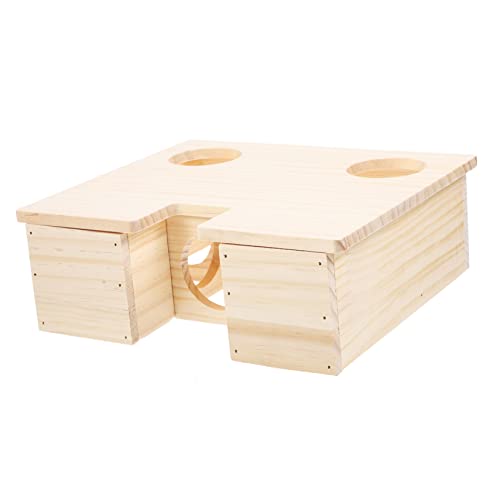 BESPORTBLE Elegantes Hamsterhaus Holzvilla Versteck für Meerschweinchen Massivholzkonstruktion Futtersuche Spielzeug Käfig Haustier Leicht Zugänglich Natürlich Kratzfest BESPORTBLE Elegantes Hamsterhaus Holzvilla Versteck für Meerschweinchen Massivholzkonstruktion Futtersuche Spielzeug Käfig Haustier Leicht Zugänglich Natürlich Kratzfest von BESPORTBLE