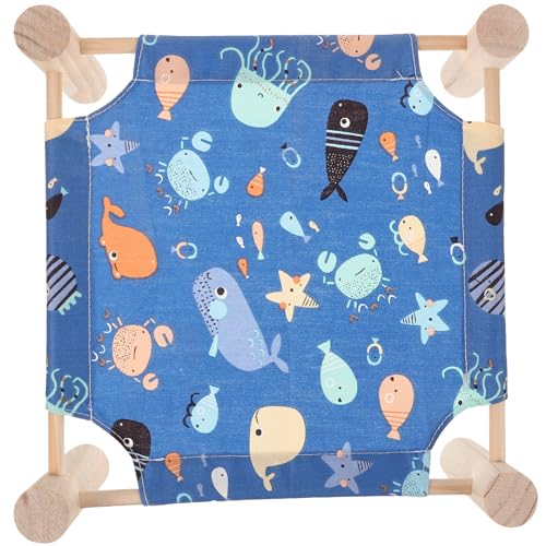 BESPORTBLE Hamster Hängematte Bett Für Hamster Stehen Meerschweinchen Erhöhten Bett Dekorative Holz Bett Rack Haustier Schlafen Bett Für von BESPORTBLE