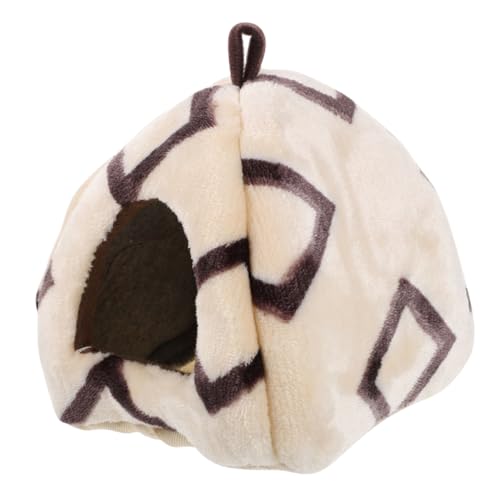 BESPORTBLE Hamsternest-Hängematte faltbares, aus Gras geflochtenes Tier Tierfiguren Hamsterkäfig Heu Hamster einstreu Hamster Bett Hamsterhaus Frettchen Hängematte Baumwolle von BESPORTBLE