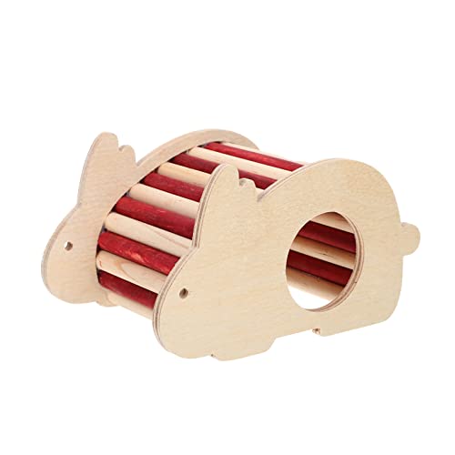 BESPORTBLE Hamsternest Hamsterkäfig Rattentiere Kaninchen Eichhörnchen Menschlich Einstreu Für Hamster Hamsterspielzeug Hund Meerschweinchen Bett Kleines Tierhaus Wurf Hölzern von BESPORTBLE