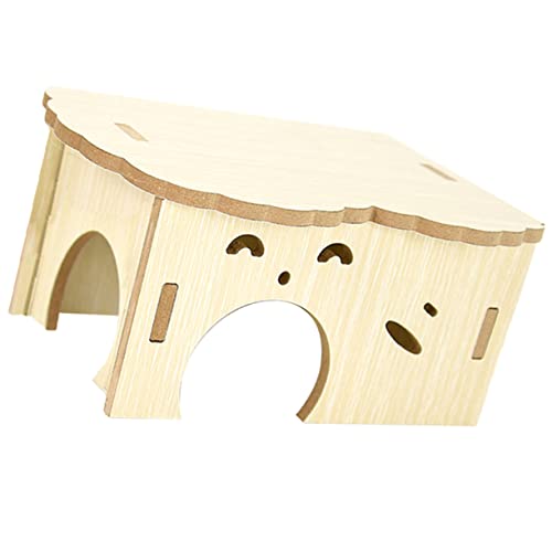 BESPORTBLE Hamsternest aus Holz Chinchillas Meerschweinchen verstecken Häuser Meerschweinchenkäfig Nagetier nagerhaus Hamsterhaus Hamsterverstecke meerschweinchen kabine hölzern von BESPORTBLE