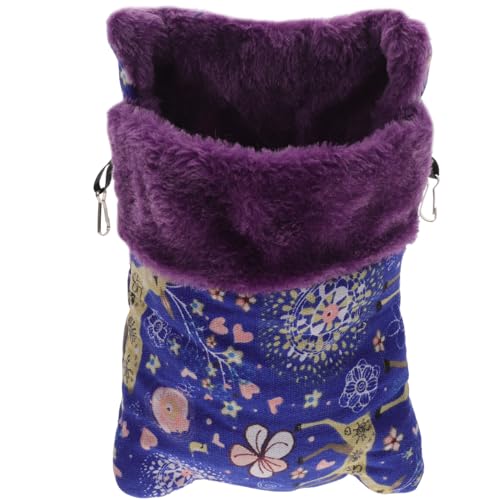 BESPORTBLE Hamsternest l Hamster Winterbett Haustiernest Aus Baumwolle Warme Weiche Plüschtasche Schlafsack Für Haustiere Igel-Schlafsack Kuschelsack Kleintierhängematte Blue Dicker Flanell von BESPORTBLE