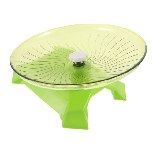BESPORTBLE Hamsterrad mit Ständer Geräuscharmes Laufrad für Hamster Chinchillas Mäuse und Igel Fliegende Untertasse Design Platzsparend für Indoor Haustierlaufband von BESPORTBLE