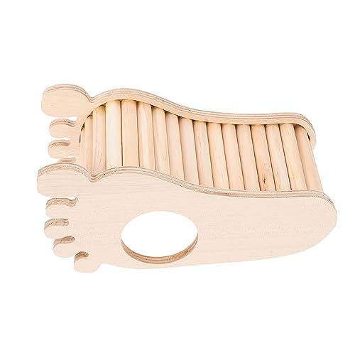 BESPORTBLE Hamsterversteck Hamster hamsterspielzeug Nagerkäfig Hamster Kletterwand nagerhaus Chinchilla -Nest Chinchilla-Leiter aus Holz Hamsterleiter hölzern von BESPORTBLE