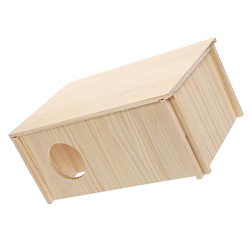 BESPORTBLE Kleintierkäfig Hamsterversteck Käfig Versteck Rattenvorräte Zartes Rattenversteck Spielzeughamster Hamster Spielzeug Hamsterspielzeug Rattenversteck Aus Holz Hamsterhaus Aus Holz Hölzern von BESPORTBLE